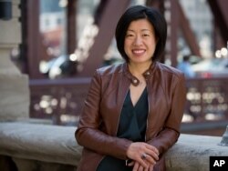 U.S. military veteran Kimberly Jung, 29, poses for a photo in Chicago, May 19, 2016.