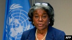 Linda Thomas-Greenfield, ntoma ya Etats-Unis na ONU, na New York, 1er mars 2021.