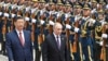 FILE - Chinese President Xi Jinping, left, and Russian President Vladimir Putin review the honor guard during a welcome ceremony in Beijing, May 16, 2024. Moscow and Beijing have long touted the strength of their relationship. (Sputnik via AP)