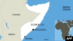 A map of Somalia.
