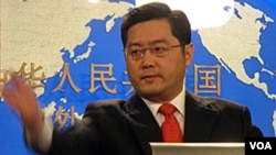 中国外交部发言人秦刚（资料照）