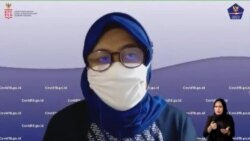 Ketua Subbidang Penanganan Limbah Medis Bidang Penanganan Kesehatan Satgas COVID-19 Dr.dr. Lia G Partakusuma Sp.PK dalam telekonferensi pers di Jakarta, Jumat (19/2). (Fot