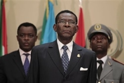 FILE - Equatorial Guinea President Teodoro Obiang Nguema, July 1, 2011.