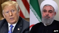 美国总统特朗普和伊朗总统鲁哈尼
