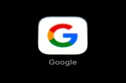 FILE - This March 19, 2018, photo shows a Google app.