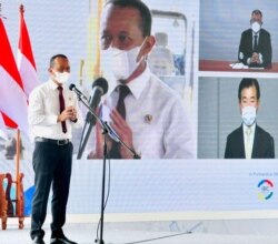 Menteri Investasi Bahlil Lahadalia berjanji pabrik tersebut akan menyerap paling banyak tenaga kerja dari Indonesia. (Setpres RI)