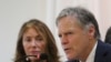 FILE - Fred Warmbier, right, speaks as his wife Cindy listens about their son Otto Warmbier who died after being released by North Korea during a press conference in Seoul, South Korea, Nov. 22, 2019. 