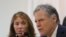 FILE - Fred Warmbier, right, speaks as his wife Cindy listens about their son Otto Warmbier who died after being released by North Korea during a press conference in Seoul, South Korea, Nov. 22, 2019. 