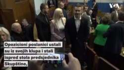 Opozicija spriječila Spajića da govori u Parlamentu