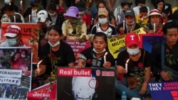 Protest u gradu Jangonu