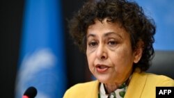 ARHIVA - Ajrin Kan na konferenciji za novinare u Ženevi, 1. marta 2021.
