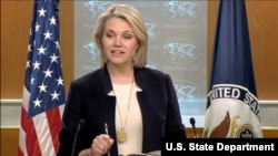 Juru Bicara Departemen Luar Negeri Amerika Serikat, Heather Nauert, di Washington, 27 Februari 2018. (Foto: dok).