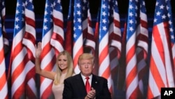 美国当选总统川普与女儿
