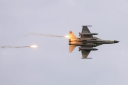 资料照：参加汉光实弹军演的台湾战机 （2020年7月16日）