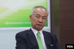 新台湾国策智库董事长吴荣义 （美国之音张佩芝拍摄）