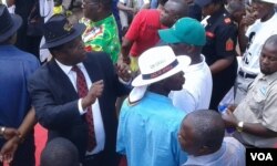 Zanu PF activists attending mini-rally in Harare on Wednesday.