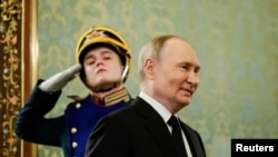 Vladimir Putin, predsjednik Rusije, fotografisan u Kremlju, 23. maja 2024. godine. (Foto: Rojters/Yuri Kochetkov)