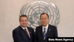 Ivica Dačić i generalni sekretar UN Ban Ki Mun