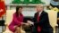 ကုလသံအမတ်ကြီး Nikki Haleyနှင့် သမ္မတ Trump 