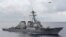 Tàu khu trục tên lửa dẫn đường USS Curtis Wilbur của Mỹ tuần tra trên Biển Đông. (Ảnh tư liệu)