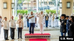 美军太平洋司令部2018年5月18日接待菲律宾高级代表团（美国海军）