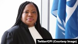 Procureure ya Cour pénale internationale (CPI) Fatou Bensouda na La Haye, 8 avril 2018. (Twitter/CPI)