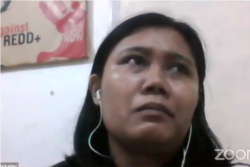 Yohana Tiko dari WALHI Kalimantan Timur. (Foto: VOA)