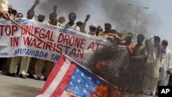 Pakistanis in the Waziristan regiion protest drone strikes in the border regions of Pakistan May 30, 2013.