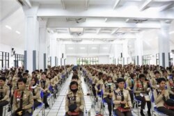 Kampus IPDN menyatakan tetap mematuhi protokol kesehatan dengan pengaturan jarak fisik dan pemakaian masker. (Courtesy: Baharuddin Pabba/IPDN)