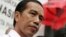 Indonesian presidential candidate Joko Widodo talks with his supporters during a campaign event by the Indonesian Democratic Party of Struggle (PDIP) in Jakarta, Indonesia, March 16, 2014.