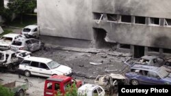 Policijska stanica Bugojno nakon napada 2010. godine. Izvor: BIRN BIH