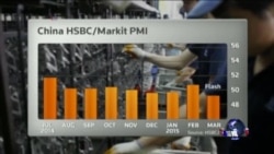 中国三月份PMI回落至11个月低点