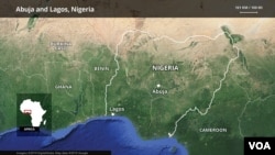 Map of Nigeria.