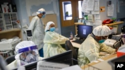 美国纽约州一个急诊室的情景（美联社）