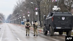Policija RS na ulicama Banjaluke 26. februara 2025. (Foto: AFP/Elvis Barukcic)