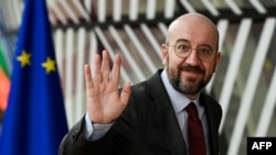 资料照：欧洲理事会主席夏尔·米歇尔（Charles Michel）（法新社2023年2月）