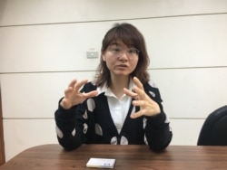 台湾国家政策研究基金会副研究员褚瑞婷。（陈筠摄）