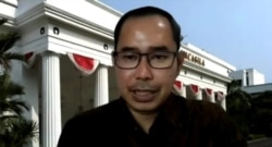 Direktur Perlindungan WNI Badan Hukum Indonesia Kementerian Luar Negeri, Judha Nugraha, dalam diskusi daring "Hukuman Mati dan Dimensi Kekerasan Berbasis Gender serta Penyiksaan terhadap Perempuan". Senin 18 Oktober 2021. (Anugrah Andri