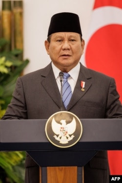 Prabowo Subianto di Istana Kepresidenan Bogor, Jawa Barat pada 12 Februari 2025. (Foto: AFP)