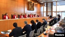 Suasana Sidang di Mahkamah Konstitusi Jerman di Karlsruhe, 17 Januari 2017. (Foto: dok).