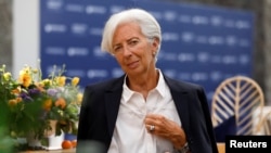 国际货币基金组织总裁拉加德出席在墨西哥城召开的美洲妇女论坛。（2019年5月30日）