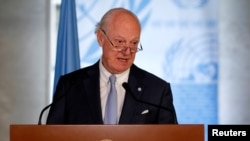 Utusan PBB untuk Suriah, Staffan de Mistura di Jenewa, Swiss, 14 Juni 2018. (Foto: dok).