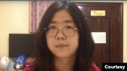 中国的公民记者张展（法新社资料）