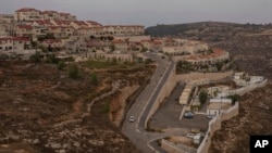 A general view of the West Bank Jewish settlement of Efrat, Nov. 12, 2024. The U.S., on Nov. 18, 2024, imposed sanctions on organizations and firms involved in illegal settlement development in the occupied West Bank.