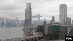 不同视角下的香港 （美国之音记者申华拍摄） 