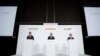 Les dirigeants des sociétés automobiles Honda, Nissan et Mitsubishi Motors tiennent une conférence de presse conjointe sur leurs négociations de fusion, à Tokyo, au Japon, le 23 décembre 2024. (Photo Kim Kyung-Hoon/Reuters)