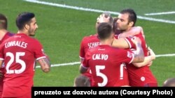 Slavlje igrača Čikago fajera