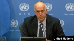 Nicholas Koumjian, kepala Mekanisme Investigasi Independen untuk Myanmar (IIMM) berbicara di Jenewa, Selasa (foto: dok).