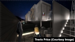 特拉维·普莱斯集装箱建筑艺术馆设计效果图