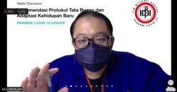 Eka Ginanjar, Ketua Tim Pedoman dan Protokol, dari Tim Mitigasi PB IDI. (Foto: VOA/Petrus Riski)